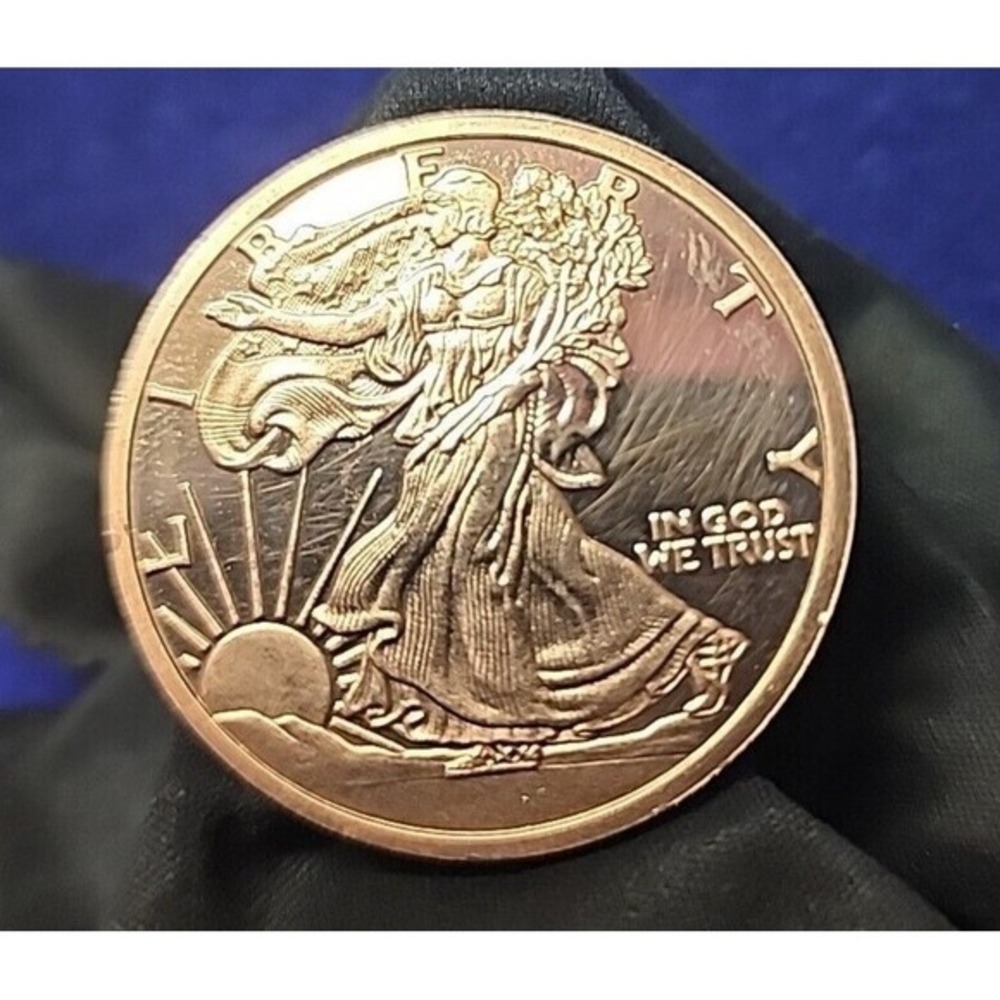 Golden State Mint Walking Liberty Round 1 oz .999 Fine 2013 Uncirculated - Picture 3 of 8
